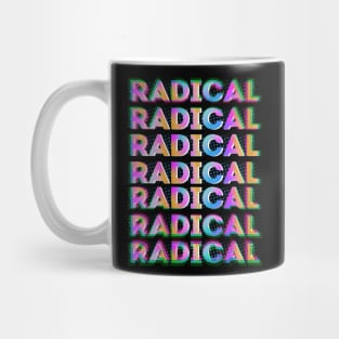 Bright 80s radical typography Mug